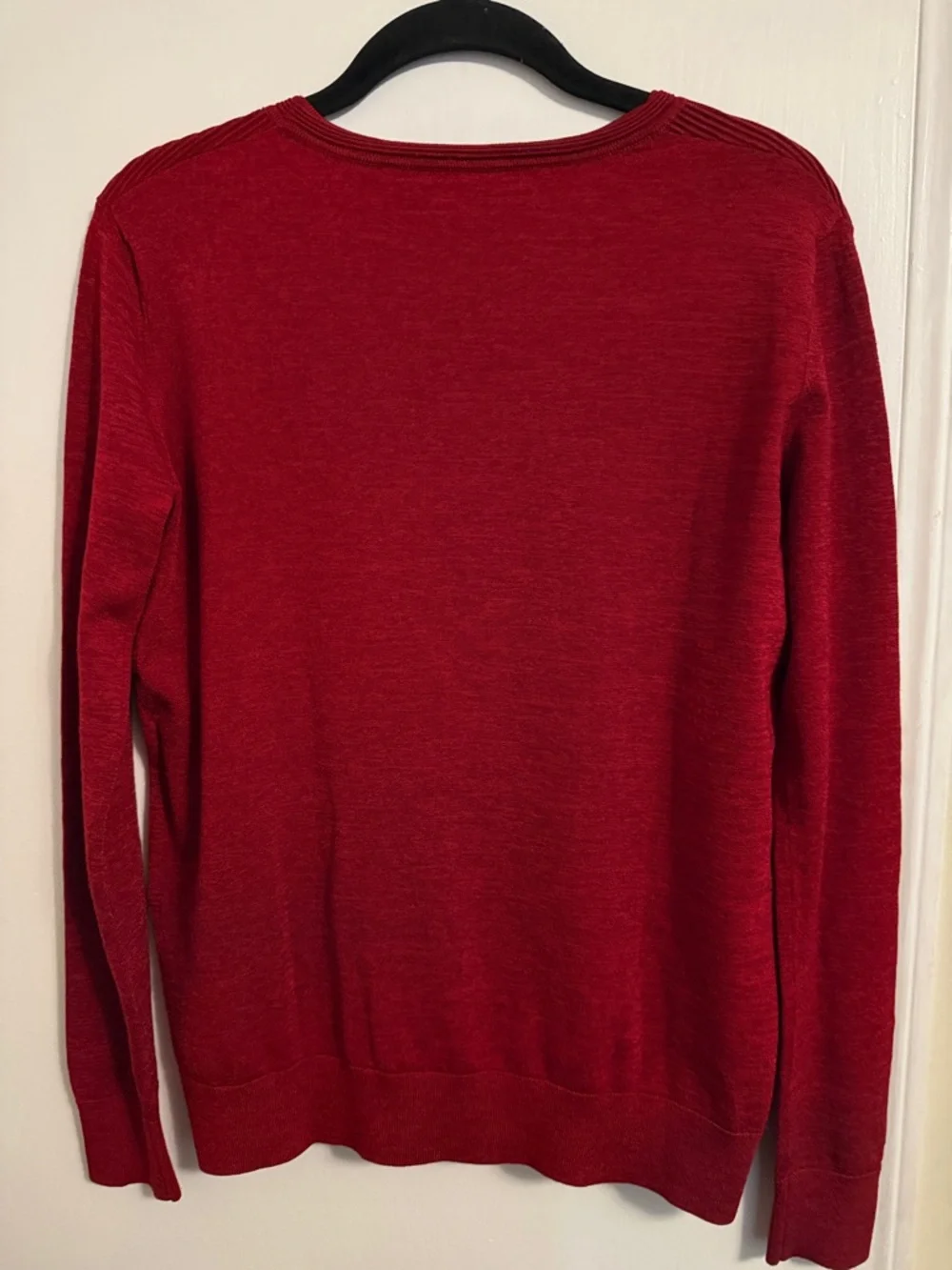 Diane von Furstenberg Ruby Red Bennie Ruffle Sweater